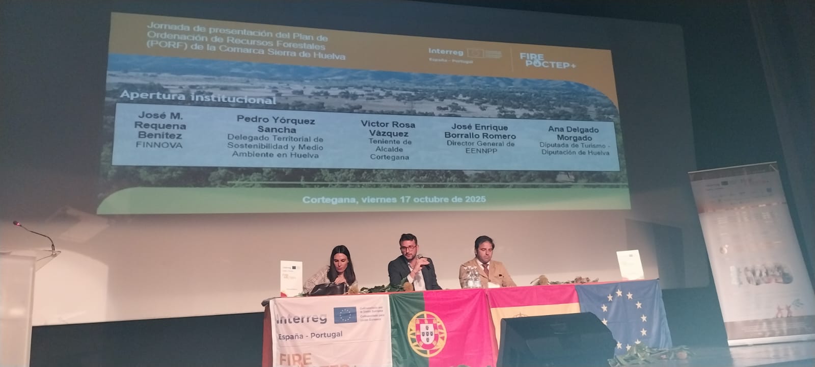 El COITF participa en la jornada de presentación del Plan de Ordenación de Recursos Forestales (PORF) de la comarca de la Sierra de Huelva